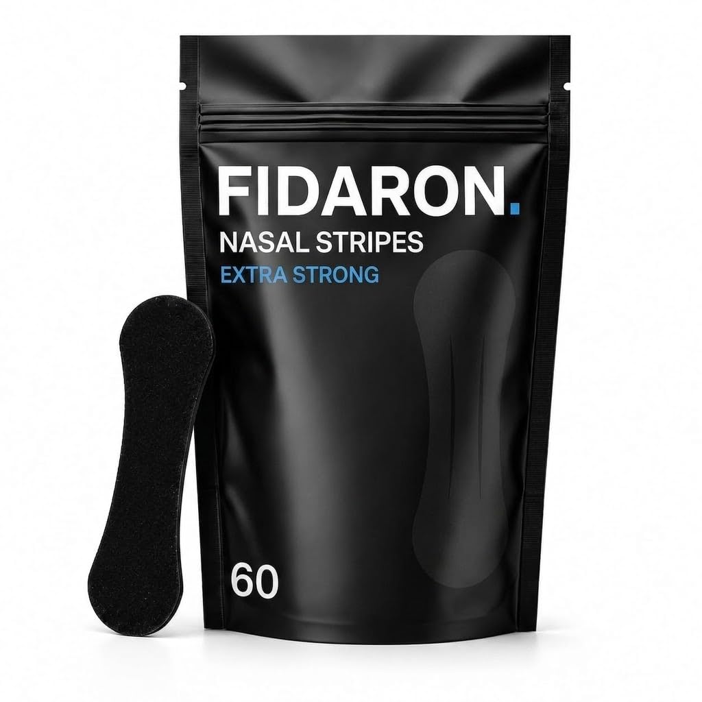 FIDARON Nasenpflaster Extra Strong – 60 Stück Schwarz