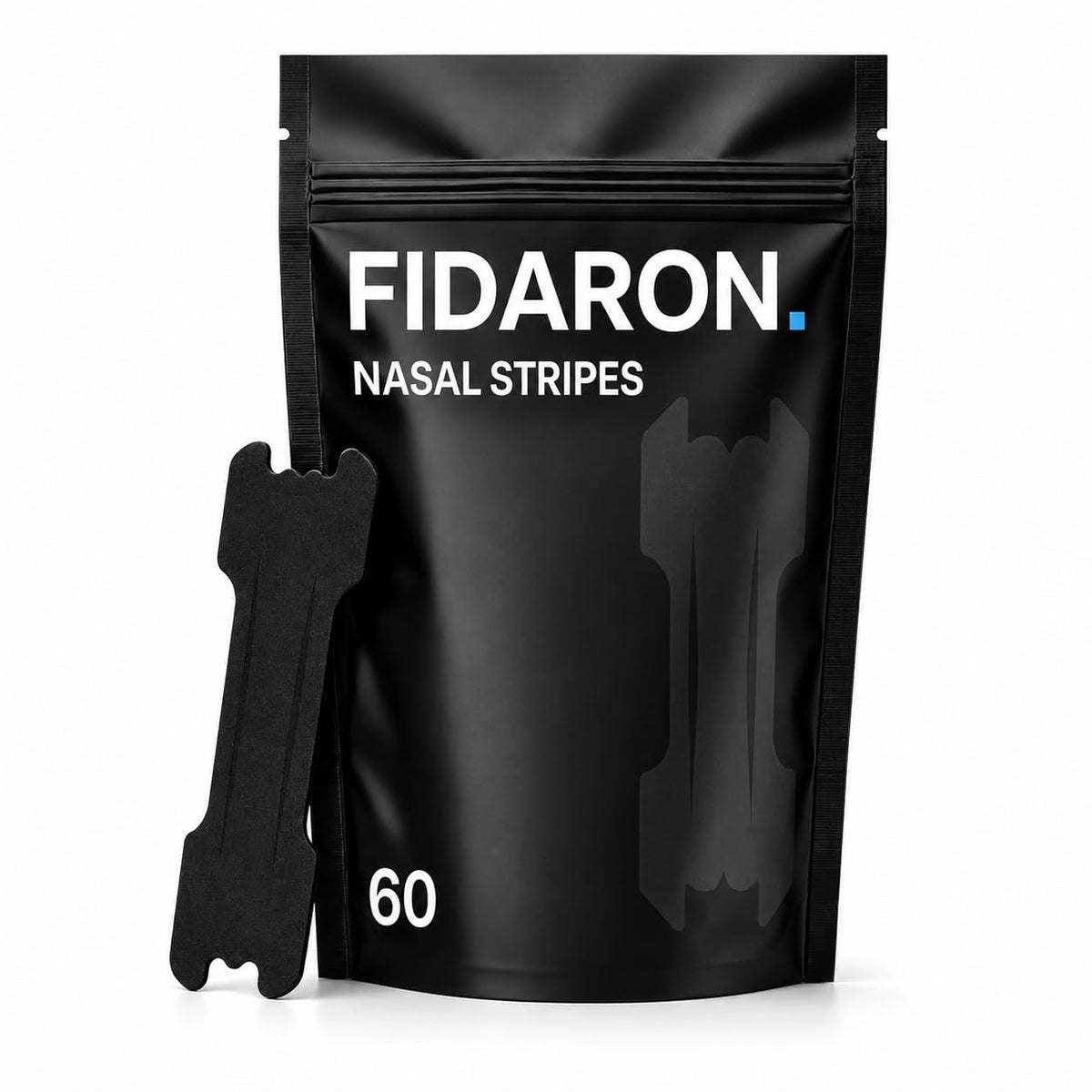 FIDARON Nasenpflaster Standard – 60 Stück Schwarz